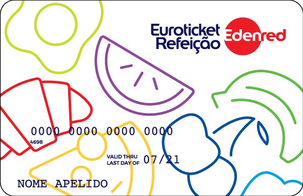 Cartão de refeição Edenred - 2021