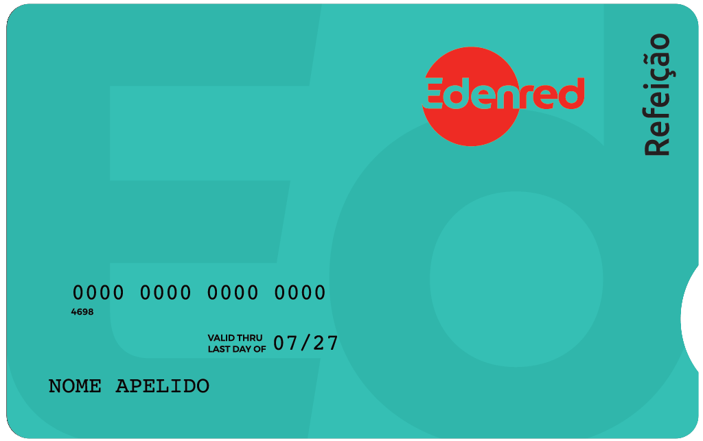 Cartão de refeição Edenred - 2023
